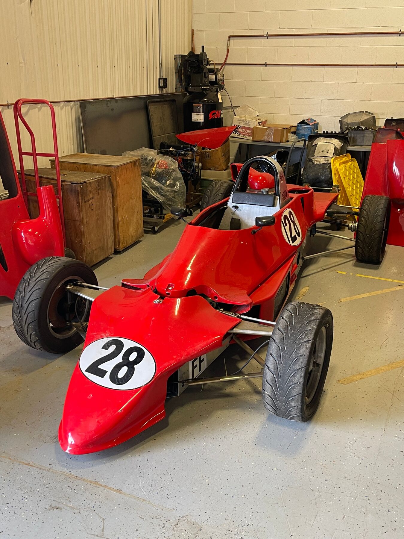 Front three-quarter view of the Reynard